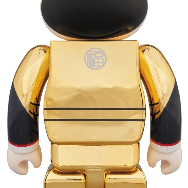 BE@RBRICK Gold-Plated Fukusuke 100% & 400%