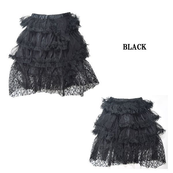 ACDC RAG 3-Tiered Pannier Skirt: ACDC RAG - Tokyo Otaku Mode (TOM)