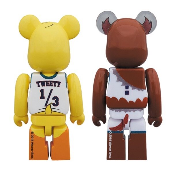 BE@RBRICK Tweety & Tasmanian Devil 100% 2-Pack