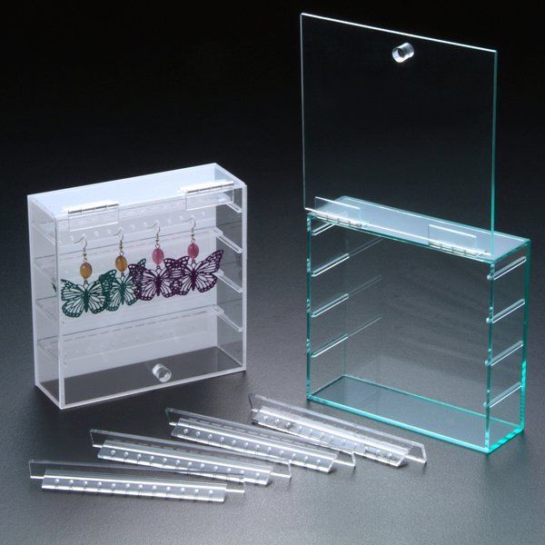 Acrylic Earring Display Case Clear Blue - Tokyo Otaku Mode (TOM)