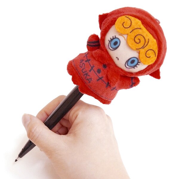 値下げ！FINGERTRONIC P-P-PUPPET サングラス付き Puppela Evangelion Asuka Finger Puppet Plush - Tokyo Otaku