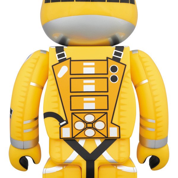 BE@RBRICK 2001: A Space Odyssey Space Suit Yellow Ver. 100% & 400 
