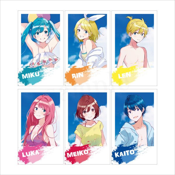 Hatsune Miku Summer Party Polaroid-Style Card Set - Tokyo Otaku