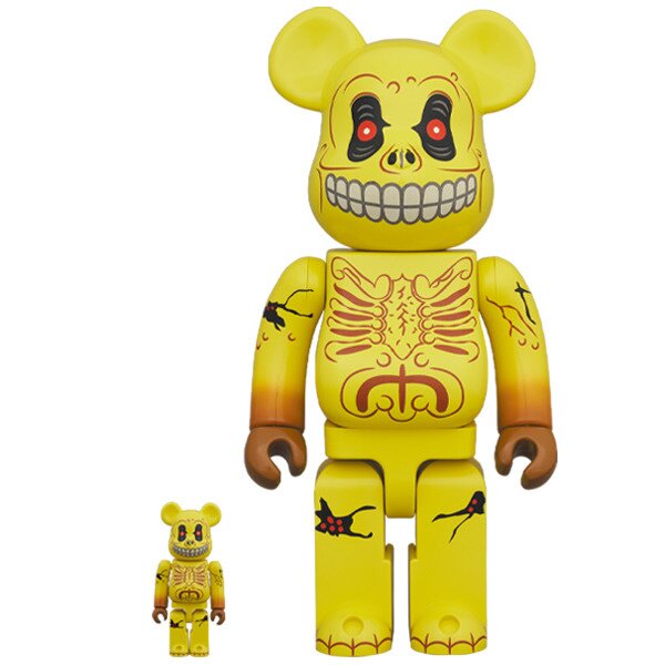 BE@RBRICK Madballs Skull Face 100% & 400% Set: MEDICOM TOY - Tokyo