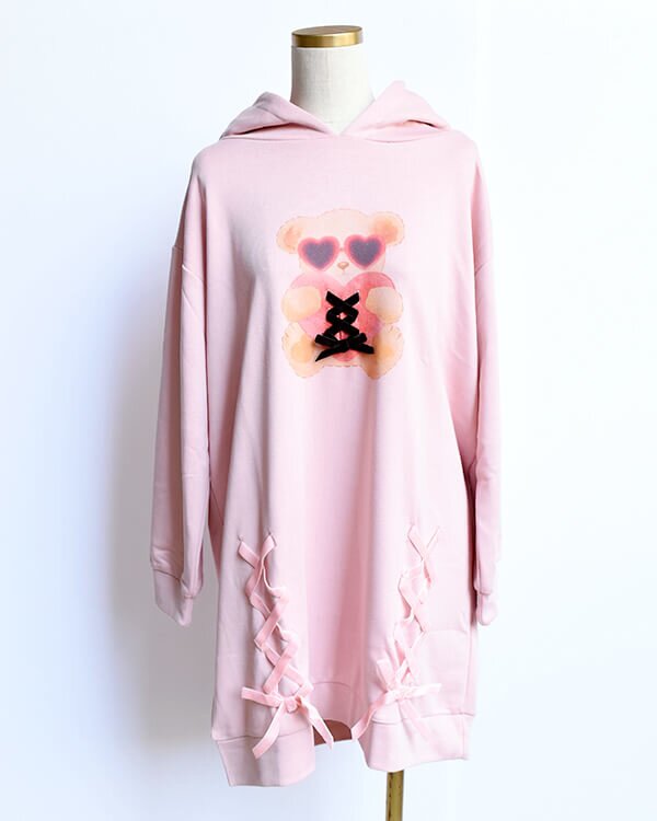 LIZ LISA Bear Print String Hoodie: LIZ LISA - Tokyo Otaku LIZ LISA Bear Print String Hoodie: LIZ LISA - Tokyo Otaku