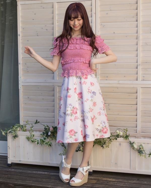 LIZ LISA Vintage Flower Pattern Skirt - Tokyo Otaku Mode (TOM)
