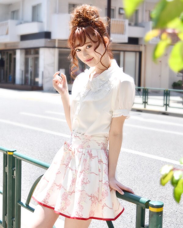 LIZ LISA Rose Ribbon Checkered Sukapan Skirt: LIZ LISA - Tokyo Otaku ...