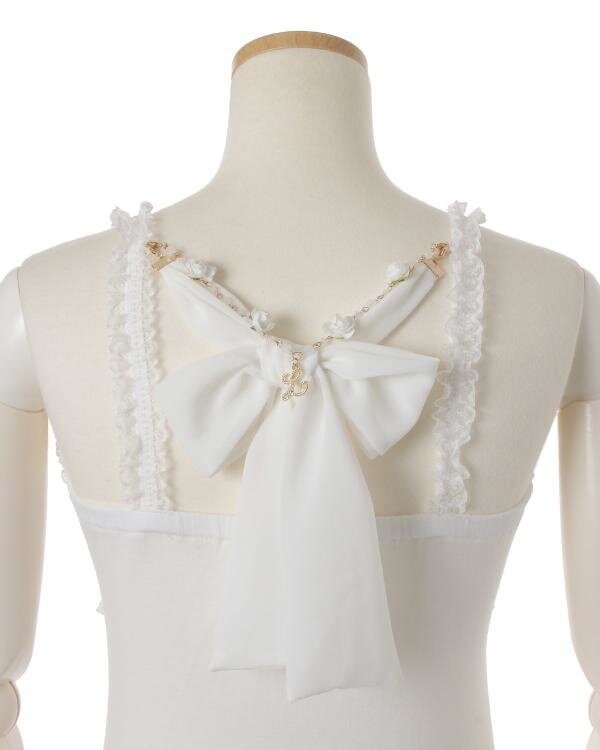 キャミソール dot chiffon ribbon camisole DOLLY SCRIPT RIBBONED CAMISOLE PINK – BlackEyePatch