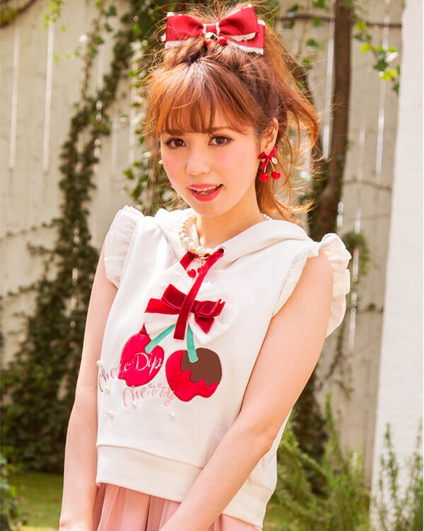 LIZ LISA Chocolate-Dipped Cherries Pullover - Tokyo Otaku Mode (TOM)