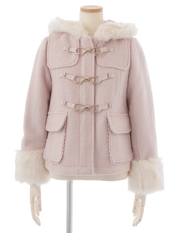 LIZ LISA Ribbon Bit Short Duffle Coat