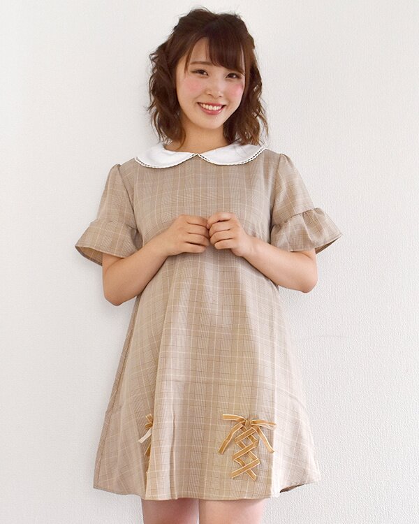 LIZ LISA Front Lacing Glen Check Dress - Tokyo Otaku Mode (TOM)