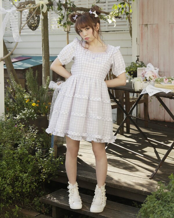 LIZ LIZA 薔薇 マント レース　チェック 未使用 LIZ LISA on X: 