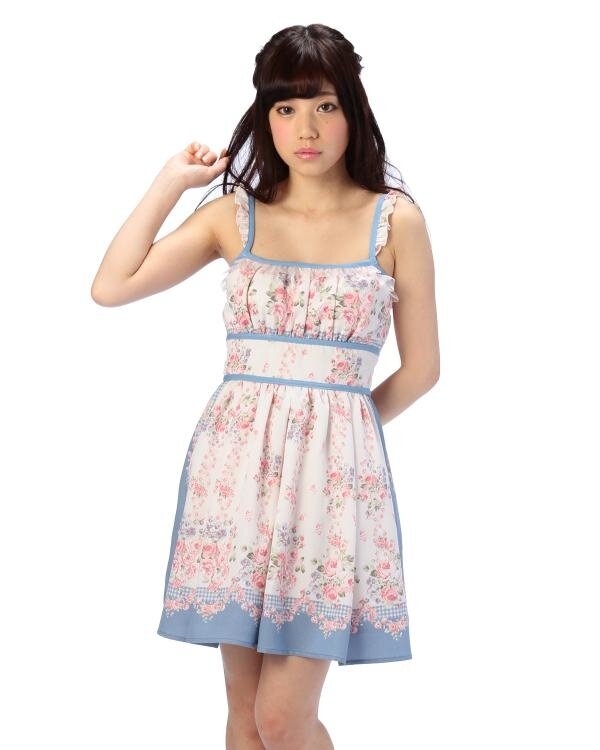 LIZ LISA Flower Bandana Camisole Dress w/ Official LIZ LISA