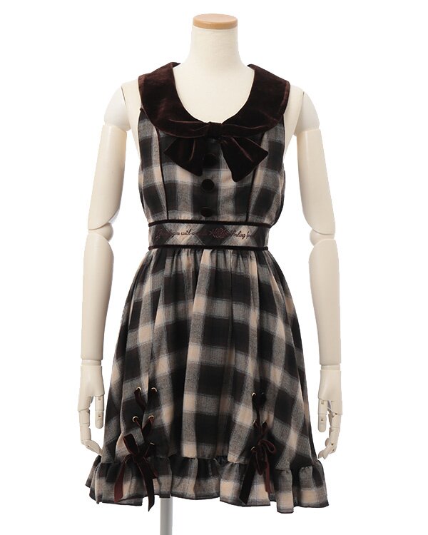 LiSA ドッキングシャツ LIZ LISA Hem String Checkered Dress - Tokyo Otaku Mode (TOM)