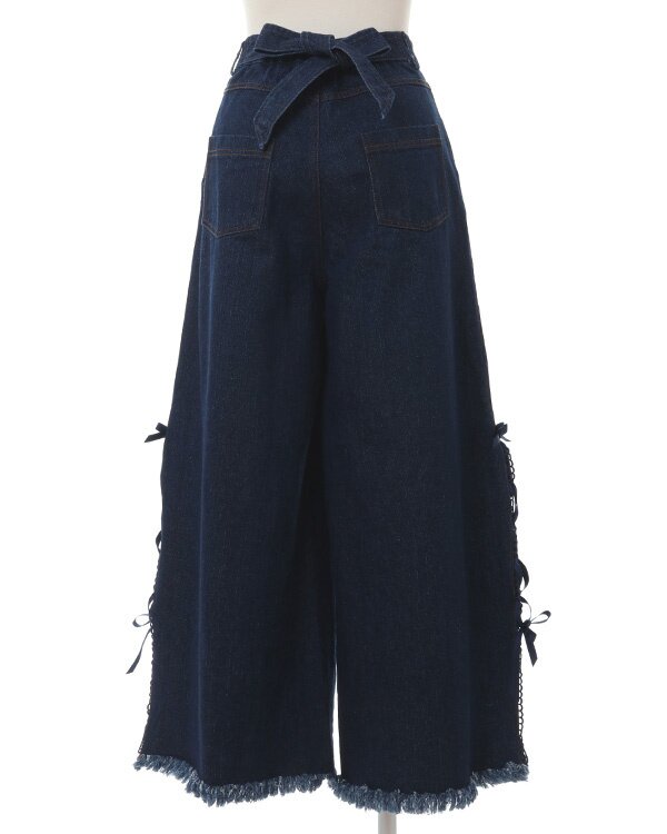 LIZ LISA Lace-Up Denim Wide Pants: LIZ LISA - Tokyo Otaku Mode (TOM)