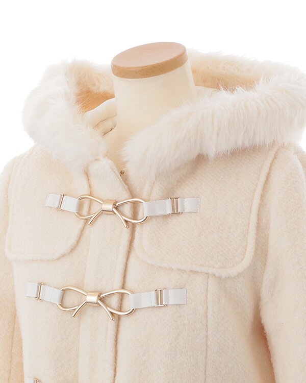 LIZ LISA Ribbon Bit Short Duffle Coat