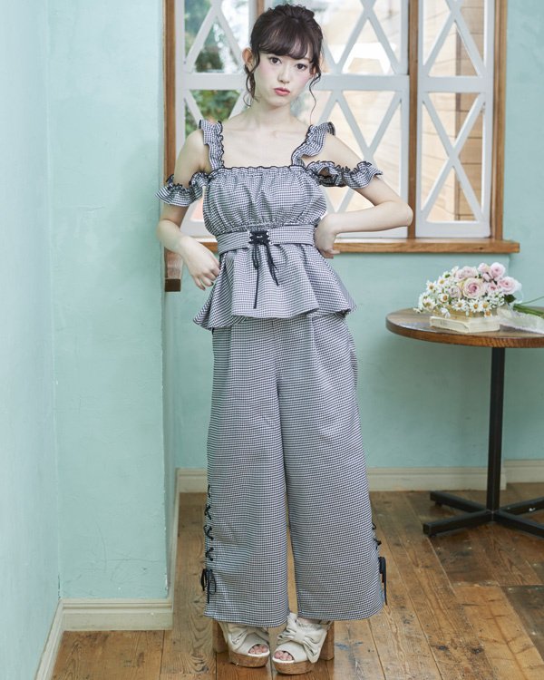 LIZ LISA Check Pattern Wide Pants - Tokyo Otaku Mode (TOM)