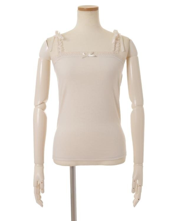 LIZ LISA Shoulder Ribbon Frill Tank Top: LIZ LISA - Tokyo