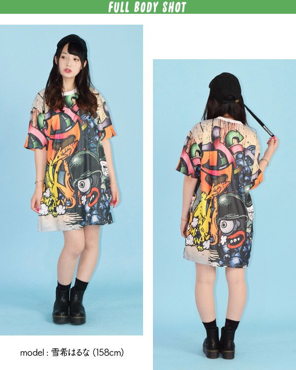 ACDC RAG WAV T-Shirt Dress: ACDC RAG - Tokyo Otaku Mode (TOM)