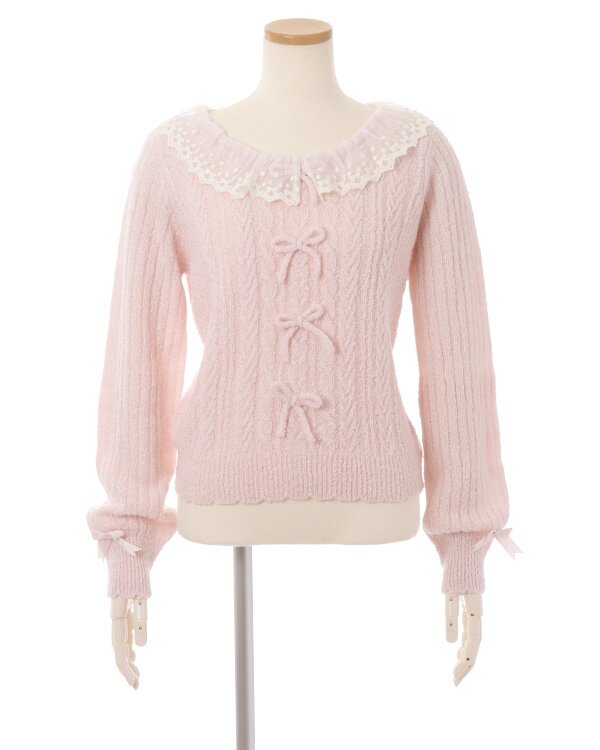 LIZ LISA Lace Collar Knit Top: LIZ LISA - Tokyo Otaku Mode (TOM)