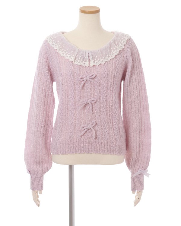 LIZ LISA Lace Collar Knit Top: LIZ LISA - Tokyo Otaku Mode (TOM)