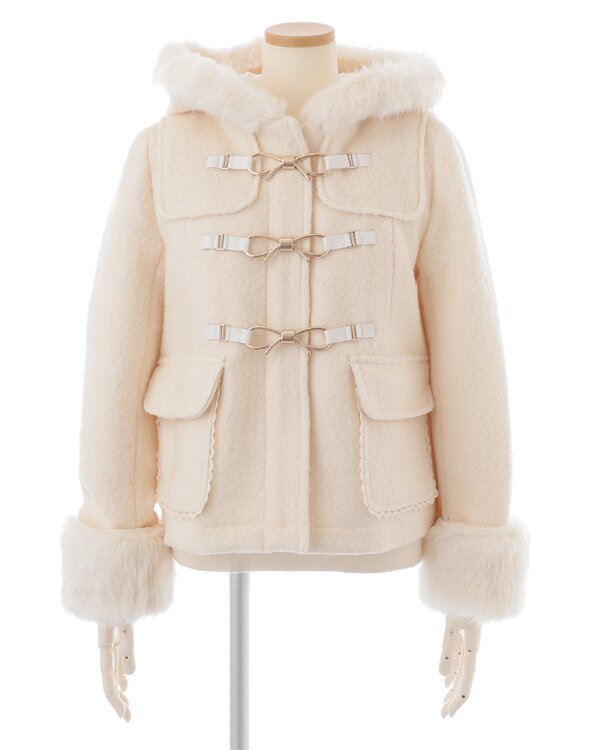 LIZ LISA Ribbon Bit Short Duffle Coat