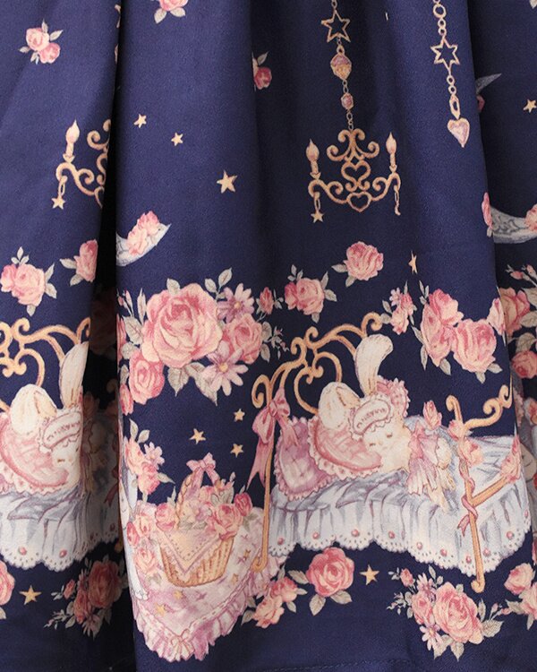 ◇LENINA◇ LIZ colourful dot long skirt_navy LIZ LISA Official Online Store Girly Fashion｜ Tokyo Kawaii Life