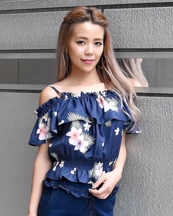 LIZ LISA Emma Plumeria Print Top - Tokyo Otaku Mode (TOM)