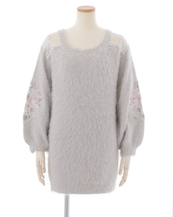 LIZ LISA Embroidered Sleeve Knit Dress: LIZ LISA - Tokyo Otaku Mode (TOM)