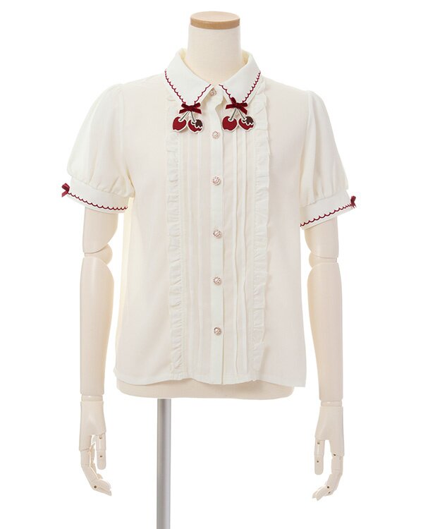 LIZ LISA Chocolate-Dipped Cherries Blouse - Tokyo Otaku Mode