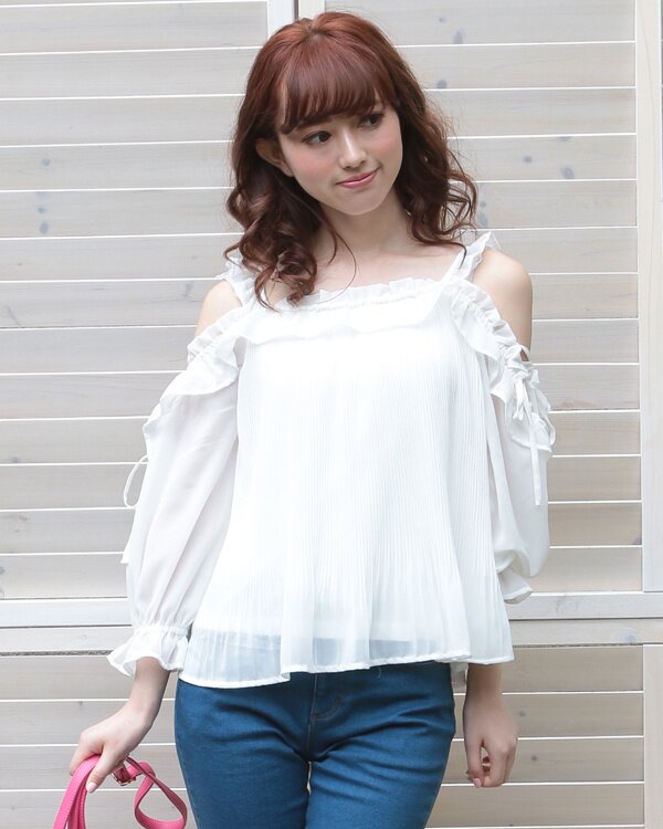 LIZ LISA Pleated Chiffon Top - Tokyo Otaku Mode (TOM)