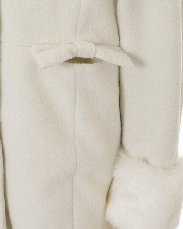 いっちゃん様 お取り置き】THETOE WHITE FUR COAT M