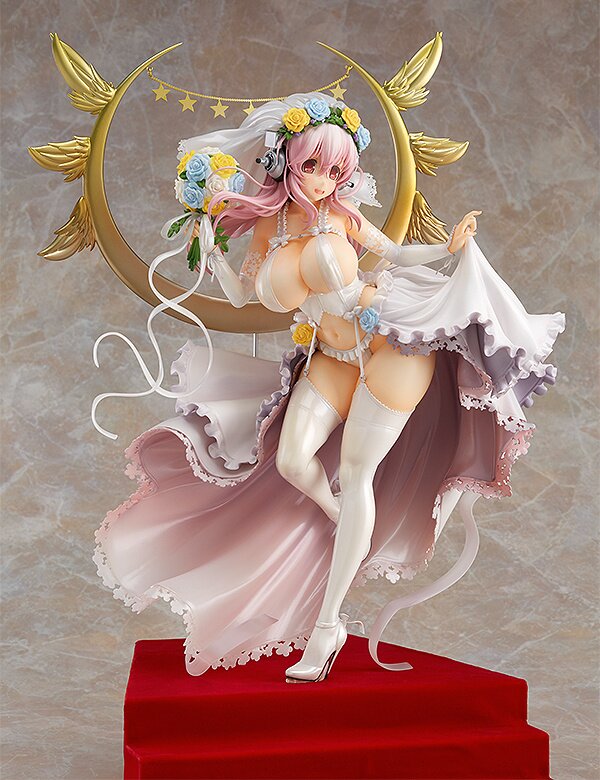 GOOD SMILE COMPANY - すーぱーそに子 10th Anniversary Figure Wedding Super Sonico Wedding Ver. Figure: Good Smile Company - Tokyo