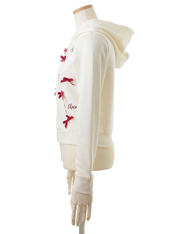 LIZ LISA Embroidery & Ribbons Zip Hoodie - Tokyo Otaku Mode (TOM)