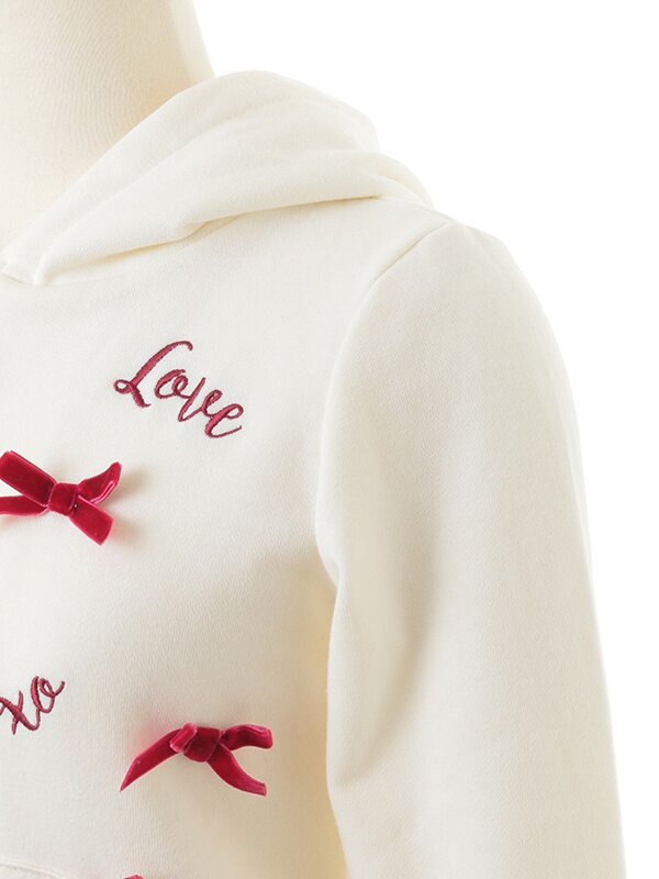 LIZ LISA Embroidery & Ribbons Zip Hoodie - Tokyo Otaku Mode