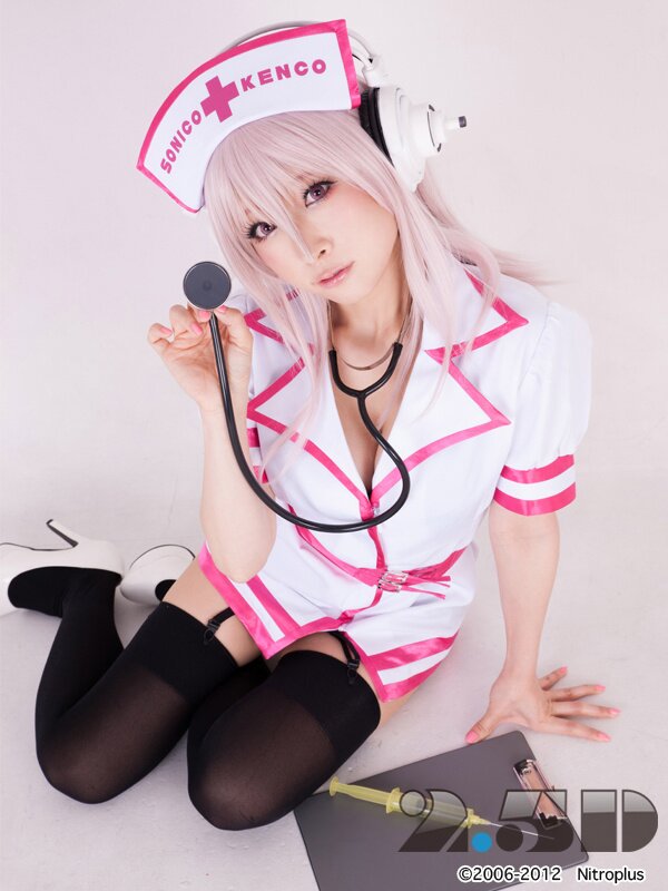 Sonicomi Super Sonico Pink Nurse Outfit Tokyo Otaku Mode Tom