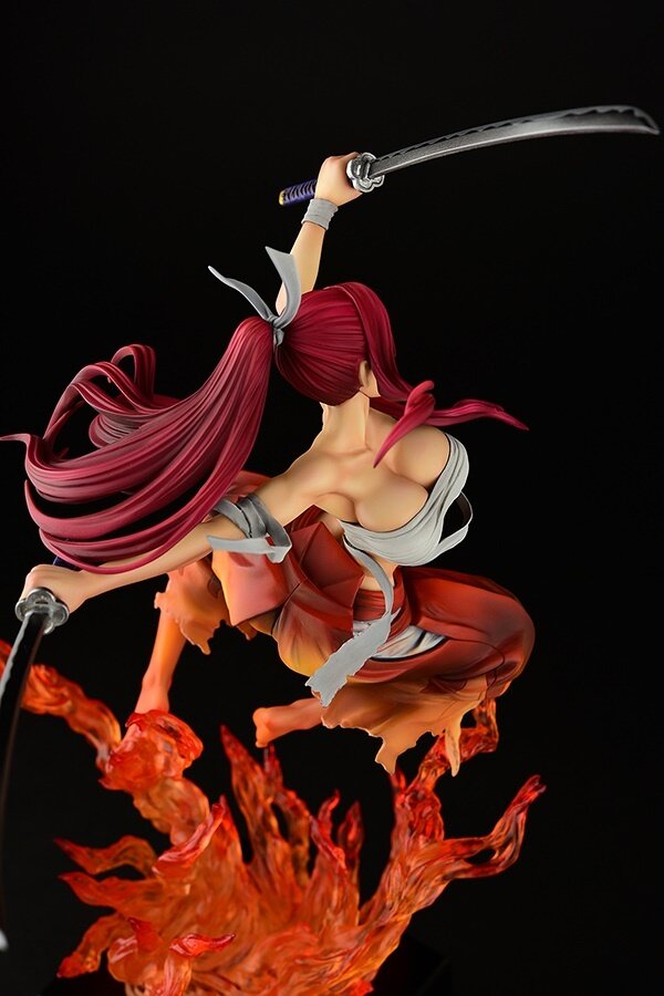 Erza Scarlet Figure, Kurenai Samurai Ver, 1/6 Scale Pre-Painted Statue, Fairy  Tail, Orca Toys