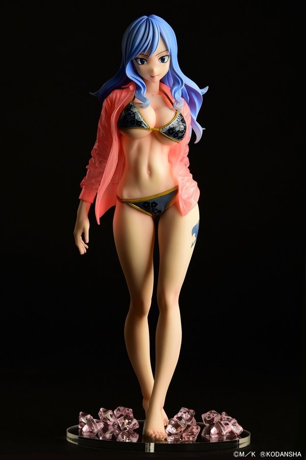 Fairy Tail Juvia Lockser: Gravure Style Black Bikini See-Through 