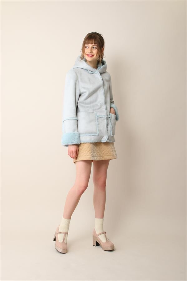 Honey Salon 2-Way Short Mouton Coat