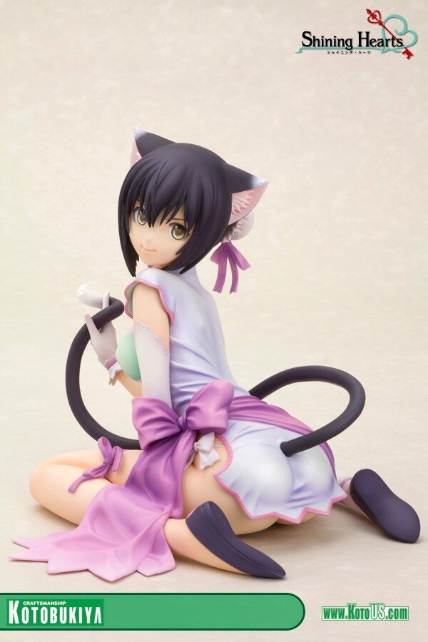 コトブキヤ　Shining Hearts シャオメイ フィギュア Ani Statue Shining Hearts Mischievous Slinking Cat Xiaomei