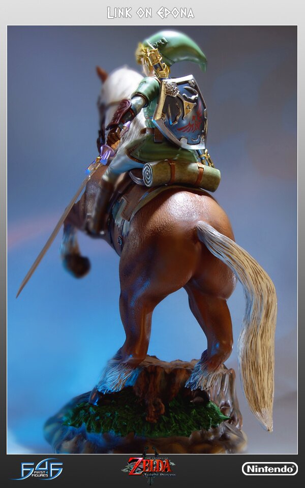 twilight link on epona statue first 4 figures