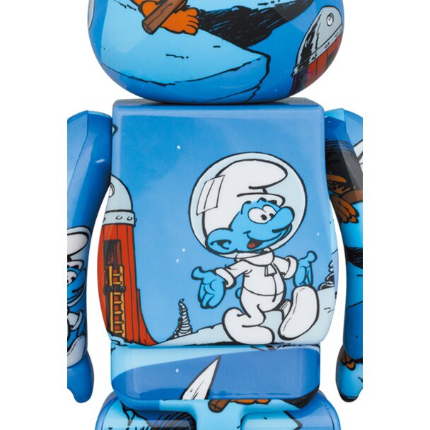 BE＠RBRICK The Smurfs The Astrosmurf 100％ & 400％ Set