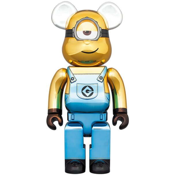 BE＠RBRICK Minions Fever Stuart: Chrome Ver. 100％ & 400％