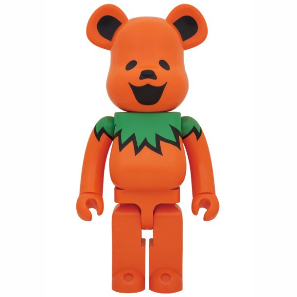 BE@RBRICK Grateful Dead Dancing Bear: Orange Ver. 1000%: MEDICOM