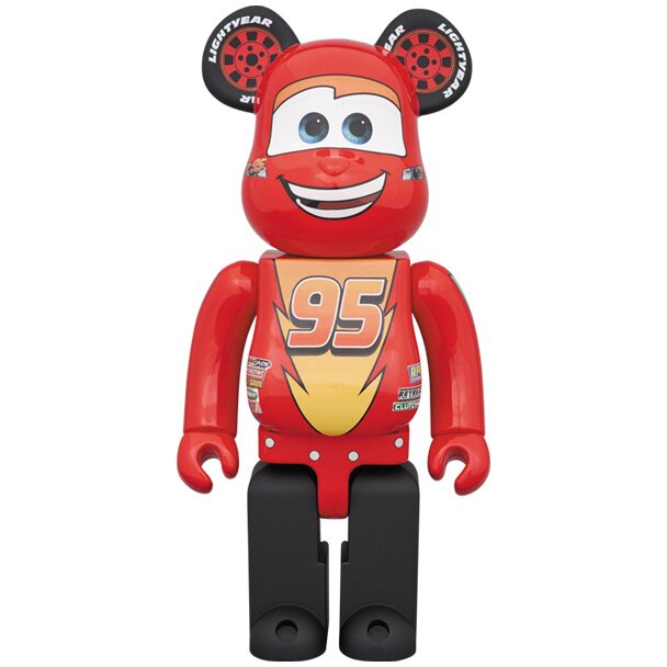 BE@RBRICK Cars Lightning McQueen 1000%