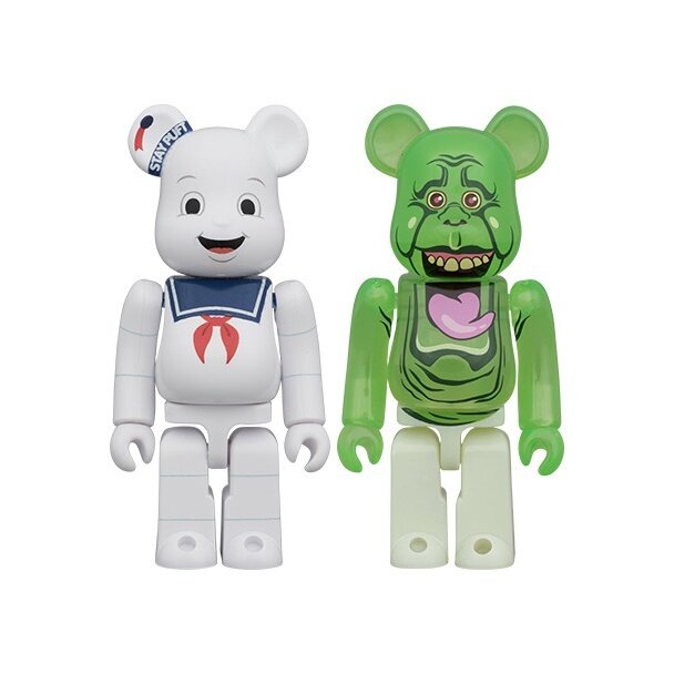 BE@RBRICK Ghostbusters Stay Puft Marshmallow Man & Slimer 100% 2