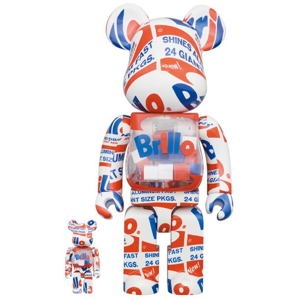 BE＠RBRICK Andy Warhol Brillo 2022 100％ & 400％