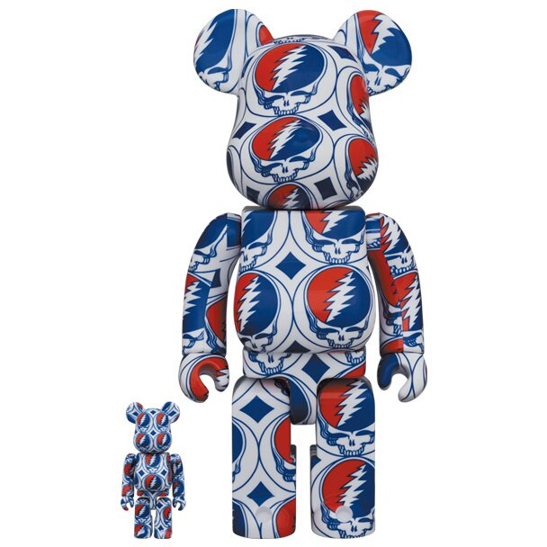 BE@RBRICK Grateful Dead Steal Your Face 100％ & 400％