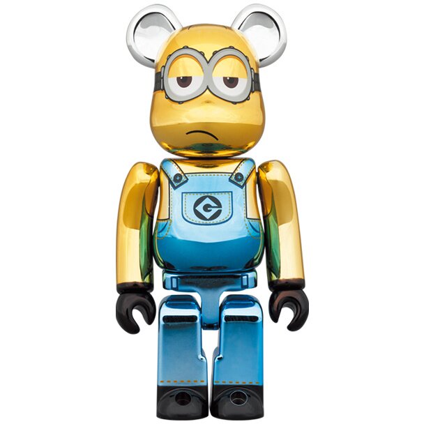 BE＠RBRICK Minions Fever Kevin: Chrome Ver. 100％ & 400％: MEDICOM