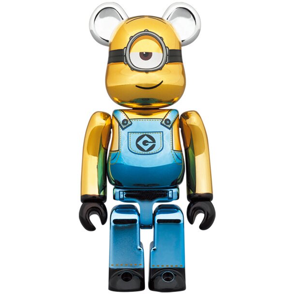 BE＠RBRICK Minions Fever Stuart: Chrome Ver. 100％ & 400％